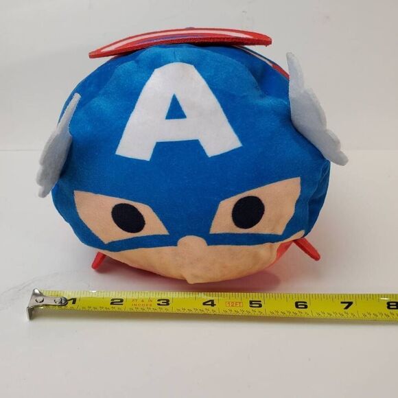 Captain America Tsum Tsum Marvel Plush Stuffed Animal Toy 8" - Picture 8 of 8